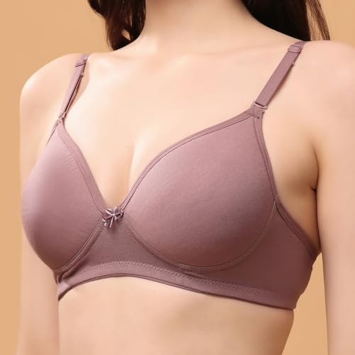 Image of Floret Women's Convertible-Straps T-Shirt Bra Lightly Padded & Non-Wired Medium Coverage Bra
