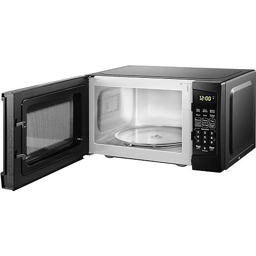 Danby DBMW1120BBB 1.1 Cu.Ft. Countertop Microwave In Black - 1000 Watts, Family Size Microwave With Push Button Door
