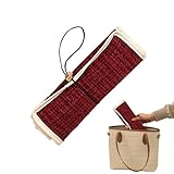 Bsbkoj Bolsa de joyería de viaje - Bolsa portátil enrollable - Soporte para bolsa de viaje para guardar joyas | Para collares, broches, pulseras, relojes, mujeres, vacaciones, uso diario, armario