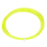 Ficelle de Raquette de Badminton, Corde de Raquette de Badminton 10 m de Nylon Ligne de Raquette Cordage Accessoire de Réparation de Badminton(Vert Fluorescent)