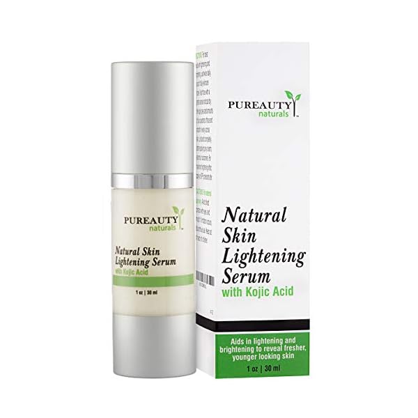 Skin-Lightening-Cream-Dark-Spot-Corrector-Brightening-Serum-For-Face-Underarm-Inner-Thighs-Bikini-Areas-With-Kojic-Acid-and-Jojoba-Oil-by-Pureauty-Naturals Skin Lightening Cream Dark Spot Corrector - Brightening Serum For Face, Underarm, Inner Thighs, Bikini Areas With Kojic…