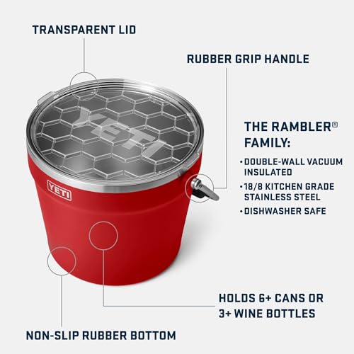 Image of YETI Beverage /Ice Bucket, Holds 6 Longnecks or 3 Bottles of Wine