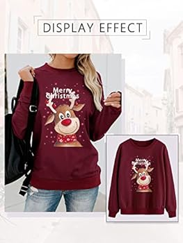 Kersttrui Dames – Gebreid, Warme Trui Met Rendierprint In Wit Rood Kersttrui Dames – Gebreid, Warme Trui Met Rendierprint In Wit Rood