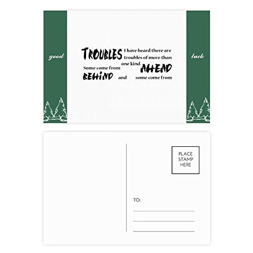 Cartes postales inspirantes avec citations de motivation lot de 20 cartes multicolores 5,7x3,8