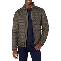 Tommy Hilfiger mens Ultra Loft Lightweight Packable Puffer Jacket (Standard and Big & Tall) Down Alternative Coat, Olive, XX-Large Tall US