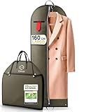 FiRiO 1x Portatrajes Plegable I MATERIAL 50% MÁS GRUESO I Porta Trajes Caballero o Mujer I Bolsa Portatrajes Hombre Viaje I Antipolillas Funda Traje Hombre I Antipolvo Fundas Ropa Armario I 160x60cm