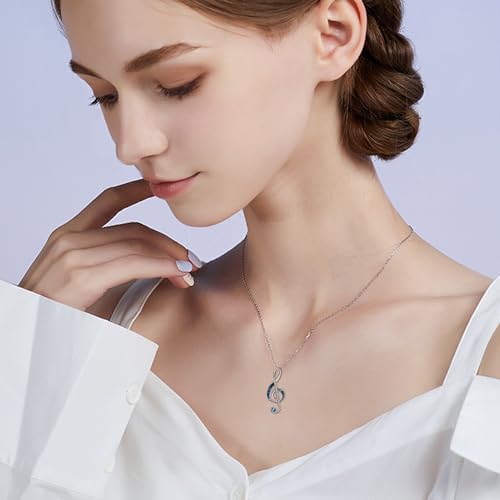 Collier clé de sol argent anti-allergie résistant pour peau sensible - 2