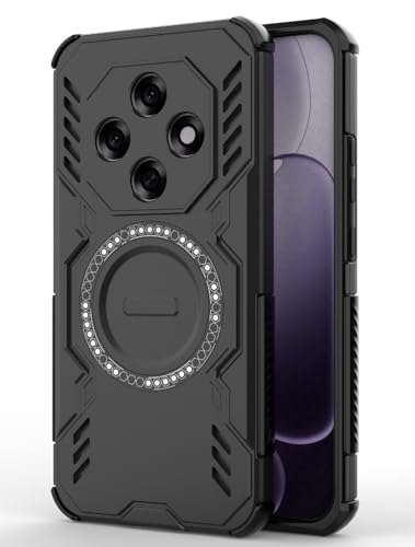 Image of Back Cover Case for Oppo F31 Pro 5G | 360 Protection Mobile Phone Case Mag-Safe | Camera Protection | Oppo F 31 Pro 5G Back Cover | Oppo F31 Pro 5+G - Black TPU+PC