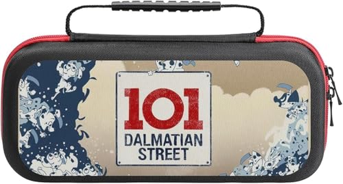 Switchケース 101匹わんちゃん ゲーム機収納袋 おしゃれ ゲームカード収納 大容量 ゲームカード20枚 防塵 防汚 小物収納 持ち運び便利 軽量 旅行用 プレゼント