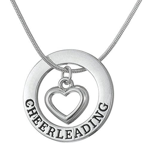 Lemegeton - Collar Ajustable con Colgante de Animadora para Adolescentes y Mujeres Cover