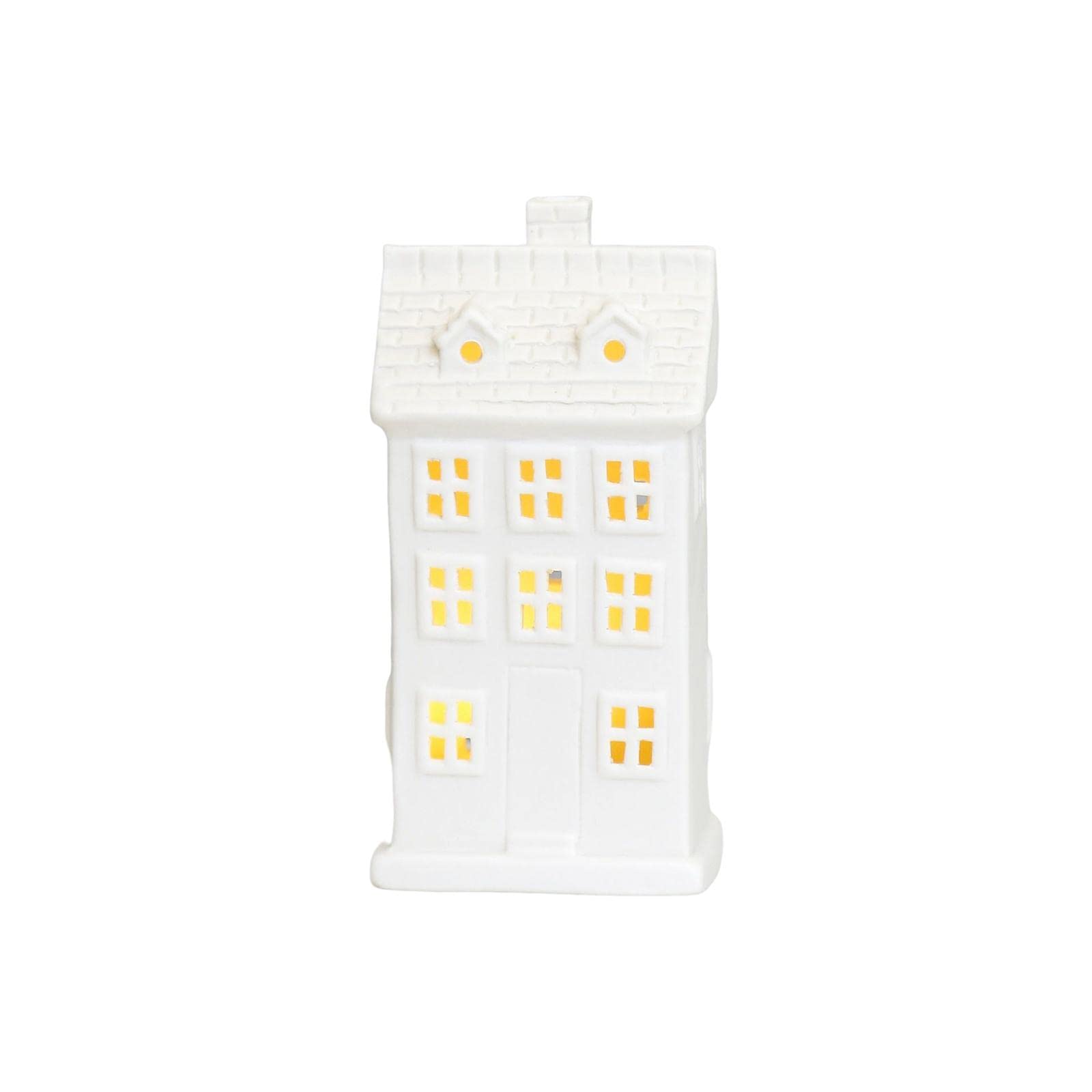 House Shape Led Hollow Light Ceramic Decor for Home Living Room A-image-9