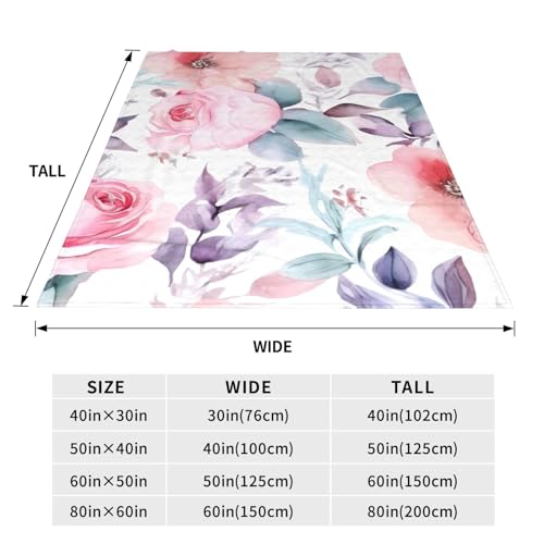 Couverture en micro polaire florale pour vos soirées cocooning sur le canapé
