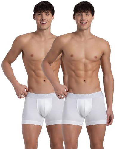 Image of Jockey US60 Men Super Combed Cotton Elastane Stretch Solid Trunk with Ultrasoft Waistband (Pack of 2)