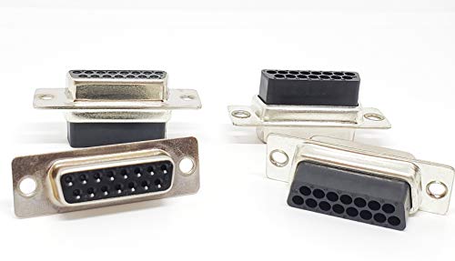 Conectores DB15 D-Sub hembra tipo crimp, pack 10 miniatura 2