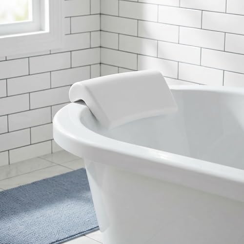 Oreiller de bain en PU avec ventouses de fixation pour la nuque - 7