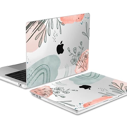 Image of MEEgoodo Case for M5 /M4 /M3 /M2 MacBook Air 13 inch 2026 2025 2024 2022, Fit Model A3449 /A3240 /A3113 /A2681, Case Compatible with MacBook Air 13.6-inch, Watercolor Floral 3