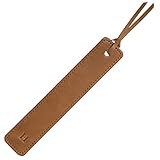 [ aso ] 選べる イニシャル 本革 しおり 日本製 レザー ブックマーカー ZE-V163(キャメル・H)