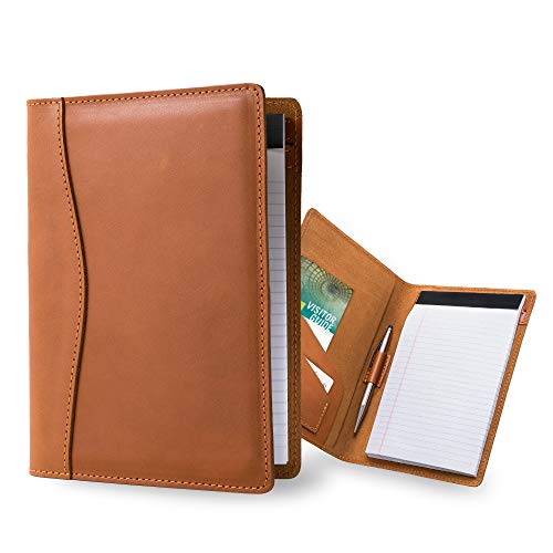 Carnet de notes rustique en cuir véritable Pegai cousu main pour écritures durables