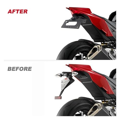 Support de plaque moto arrière Aprilia RSV4 fixation robuste stable - 7