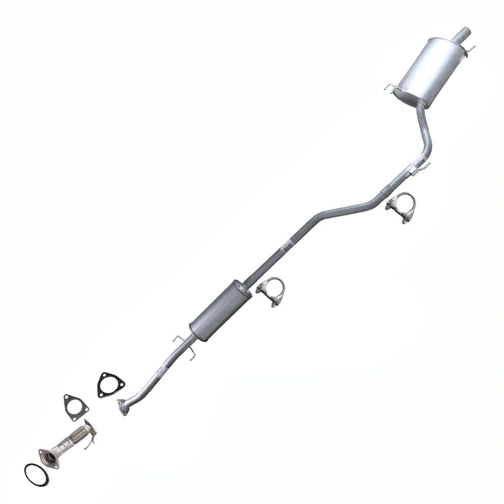 Northeastern Exhaust | Stainless Steel Front Pipe, Resonator, Muffler Exhaust System Kit Compatible for Honda Accord 2008-2012 2.4L | Free Gaskets and Clamps Included | 4 Door