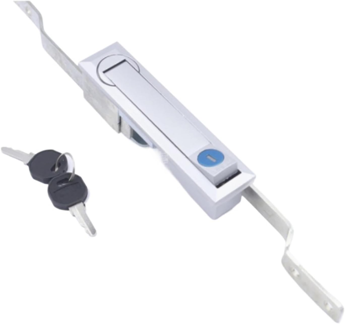 Power Distribution Box Electric Cabinet Lock Connecting Rod Locks Chassis Equipment Control Cabinet Charging Pile Handle Lock(Silver)