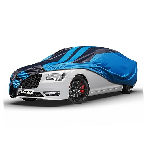 Image of Kaugung Car Cover Waterproof Custom Fit Chrysler 300(2004-2025), Full Exterior Cover for Automobiles Lightweight Resistant Outdoor Sun UV Rain Dust Snow Wind Protection.