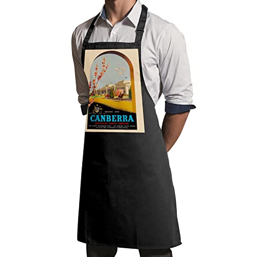 Tablier cuisine Canberra Australie premium affiche vintage 30's - 3