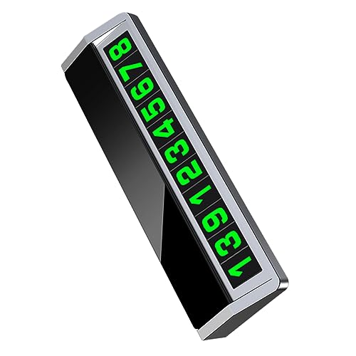 Holibanna Plaque De Stationnement Temporaire Aluminium Dual Signe Numérique pour avec Affichage du Numéro De Téléphone Pratique pour Parking