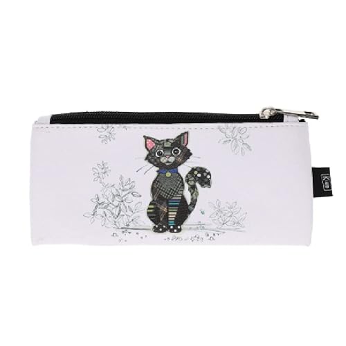 Astuccio con gatto nero, formato 19 x 6 x 6 cm