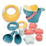 🌈【Sichere und Langlebige Material】Erfüllen Sie die Sicherheitsstandards, hiermit deutsche und internationale Richtlinien zur Sicherheit von Spielzeug. Im Lieferumfang sind 14 Stück enthalten. Alle Teile bestehen aus BPA-freiem, ungiftigem, extra dickem, haltbarem Kunststoff für eine längere Verwendung. Die matte Oberfläche erleichtert dem Kleinkind das Greifen. Dies schlägt andere billige sandspielzeug, die aus leicht zerbrechlichem Kunststoff oder weich verschmiertem Silikon hergestellt sind.