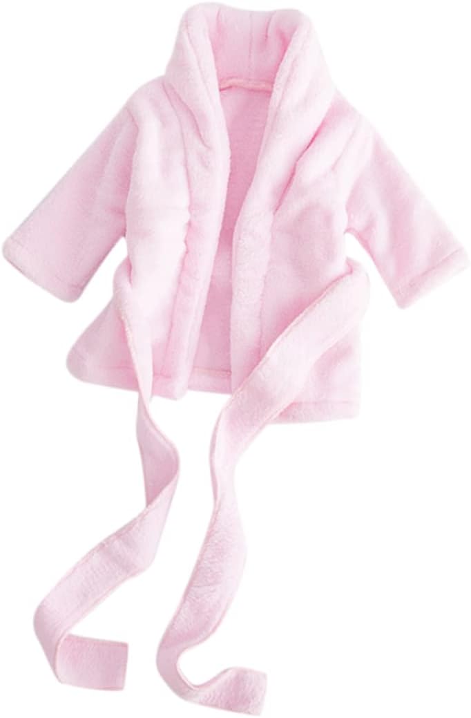 Pure Cotton Newborn Bathrobe for Boy Girl Months Thickened Soft Bathrobe with Quick Absorbing Breathable Photo Suit Pink Comfortable Dressing Gown for Newborn Photography