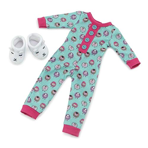 Emily Rose 14.5 Inch Doll Clothes Lamb Print 14" Doll Pajamas Pjs Gift Set, Including Doll Slippers! | Gift Boxed! | Compatible With Wellie Wishers And Glitter Girls Dolls #TOP5