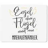 JUNIWORDS Mauspad Mousepad, Engel ohne Flügel nennt Man Mineralienhändler (5175042)