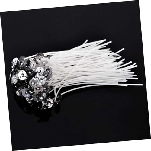 Mechas para velas de algodón natural preenceradas 100 pcs miniatura 2