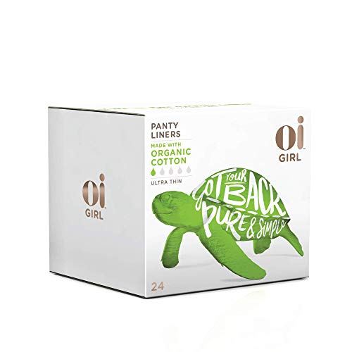 Oi Girl Organic Panty Liners, Box Of 24 Ultra-Thin Panty Liners, Individually-Wrapped #TOP4