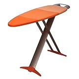 HOUSEHOLD ESSENTIALS 879000-1 Euro Style Premium Steel Top Ironing Board | Wide Top Tri Leg,Silver