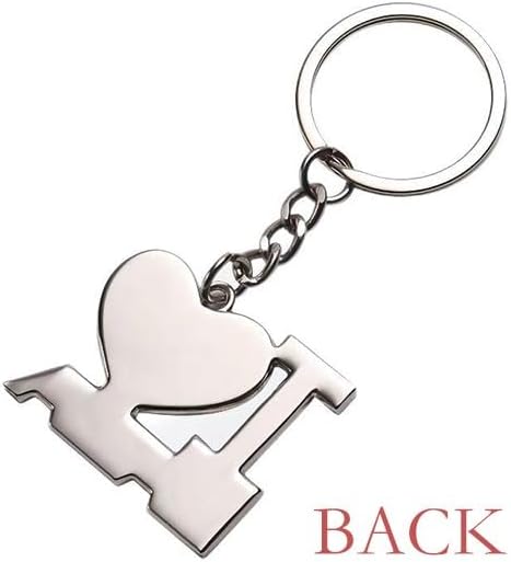DIYthinker Flappg Purple Music Notes White Keychain Metal Keyring Holder Love PAPA Father image 4