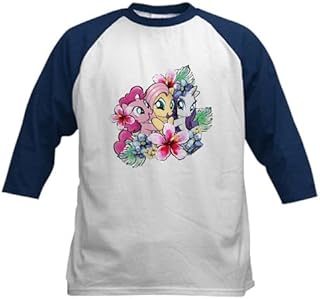 CafePress My Little Pony Flowers Baseball Jersey Kids Cotton Baseball Jersey, 3/4 Raglan Sleeve Shirt
