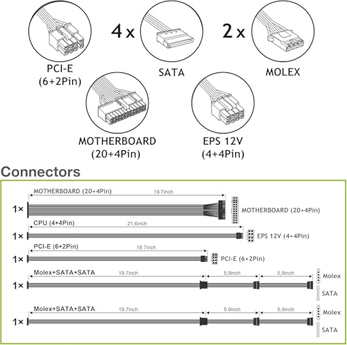 ALIMENTATORE 550W PSU SILENT PRO - Alimentatore - Immagine 3
