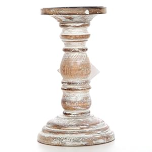 Hosley's 8 Inch High Wood Candle Holder for Pillar Wax Candles Flameless Candle. Distress Finish Candleholder. Ideal Gift for Wedding Party Home Spa Reiki Aromatherapy Candle Gardens O4 Hosleys 8 Inch High Wood Candle Holder for Pillar Wax Candles Flameless Candle Distress Finish Candleholder Ideal Gift for Wedding Party Home Spa Reiki Aromatherapy Candle Gardens O4