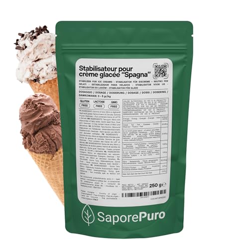 Saporepuro STABILISATEUR POUR GLACES ET SORBETS (S) avec émulsifiant - 250 GR