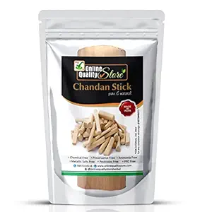 Online Quality Store Chandan Wood 1 pcs Lab Tested Isi Seal Sandalwood Scented Processed Chandan Sticks 30-35g |Sandalwood Sticks |Original Sandalwood Scented Processed Mysore Chandan Sticks