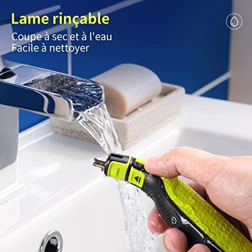 Yinke Głowica Zamienna Yinke Kompatybilny z One-Blade i One-blade Pro Shaver, Podwójne ostrza wodoodporne do łatwego czyszczenia (1 sztuka)