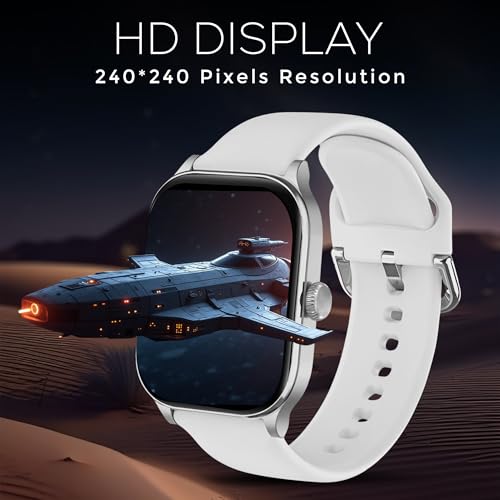 Image of PunnkFunnk NovoLux HD Display Smartwatch for Men & Women Answer /Make Calls, Heart Rate Monitor, 113+ Sports Modes, Step Counter, IP68 Waterproof, Compatible with Android & iOS(Grey)