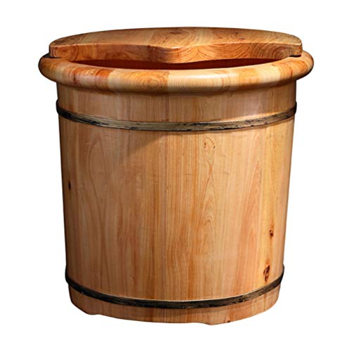 Spa de pies barril madera para baño y masaje