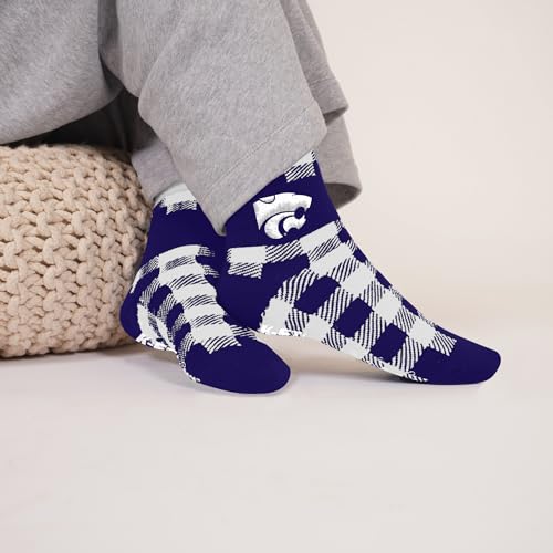 For-Bare-Feet-NCAA-KANSAS-STATE-WILDCATS-Cozy-Buff-Plush-Cabin-Sock-Team-Color-OSFM