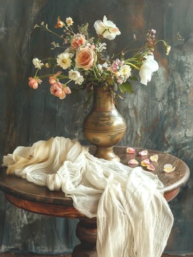 Impression sur toile Taxpy fleurs dans un vase : chef-d'œuvre mural 80x100 de qualité supérieure