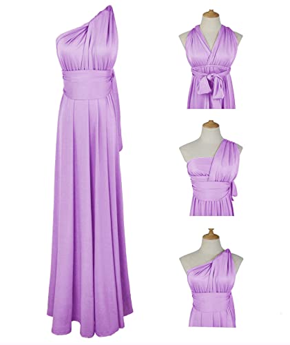 Image of Sexyshine Women's Backless Gown Dress Convertible Multi-Way Wrap Halter Cocktail Dress Bandage Bridesmaid Long Dresses