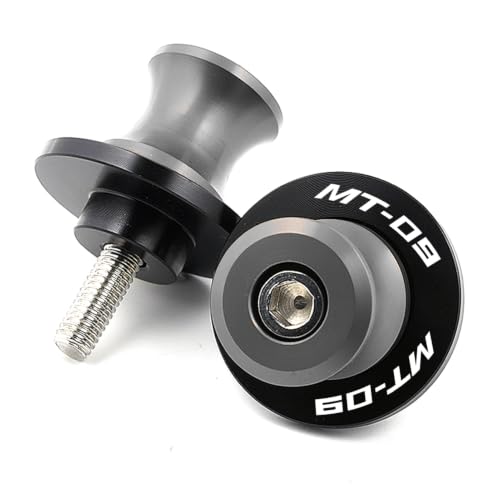 Image of Compatible with 2026 MT09 Tracer 2025 MT09 SP MT 09 V4 SP FZ09 2014-2025 2026 MT-09 Tracer 900GT Motorcycle CNC 6MM Swingarm Spools Slider Stand Screws (Grey)