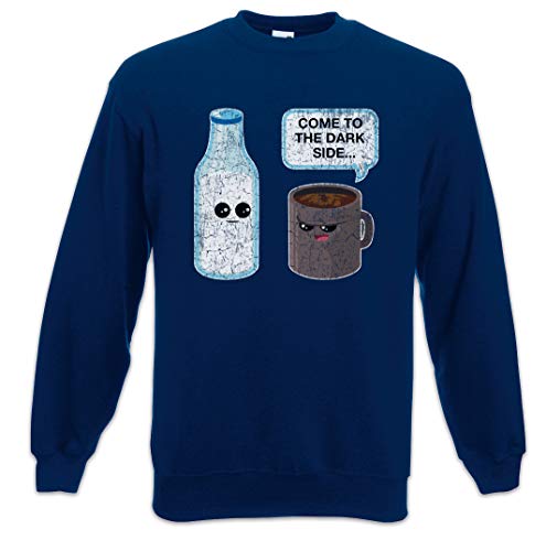 Urban Backwoods Dark Side Coffee Sweatshirt Pullover Sweater Pull Bleu Taille S